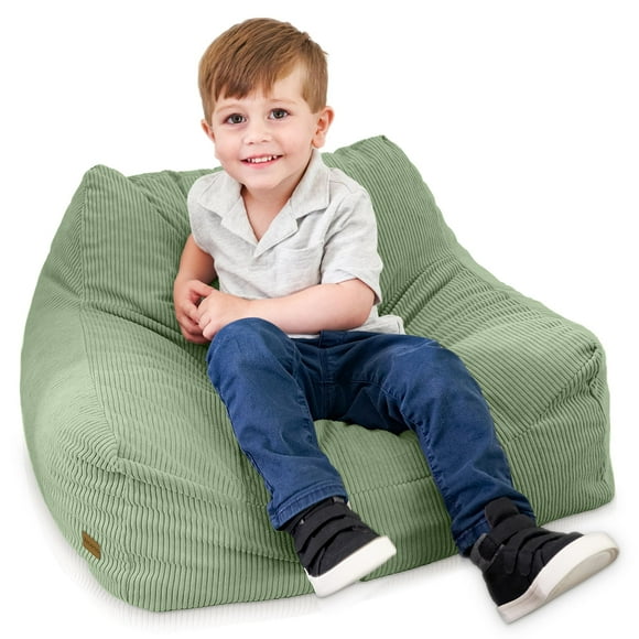Puf ZICOTO de espuma viscoelástica suave para niños pequeños, color verde