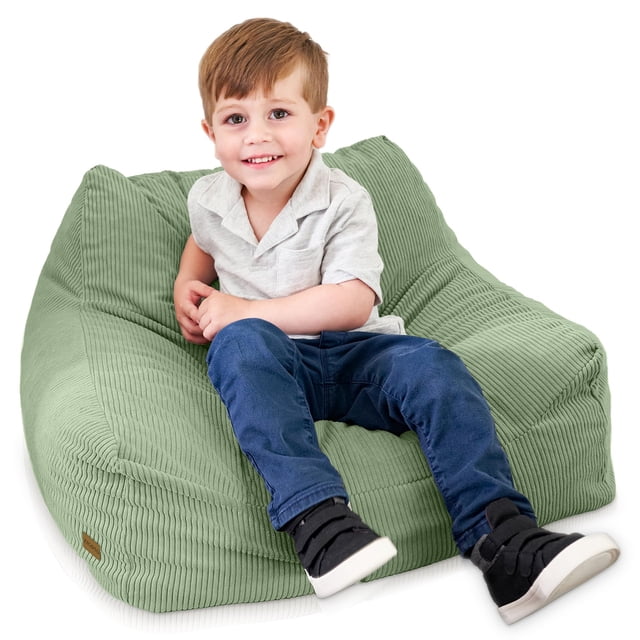 Puf ZICOTO de espuma viscoelástica suave para niños pequeños, color verde
