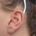 thumbnail image 3 of HLONK 20G Flat Back Earrings Stud Threadless Tragus Cartilage Lip Piercing Jewelry Hypoallergenic, 3 of 7