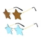 thumbnail image 1 of Gafas de sol para adultos,Star Gafas de Hombre ,Fiesta de Halloween de gafas góticas sin montura de pentagrama,400 Protección Gafas de sol Festival Vacaciones,Elegante Yinane  Gafas de sol para adultos, 1 of 8