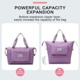 thumbnail image 2 of LNGOOR  Foldie Travel Bag Expandable Tote Bag for Travel Large Capacity Travel Bag Lightweight Weekender Bag Dry And Wet Separation Folding Travel Bag for Gym  Travel  Vacation, 2 of 6