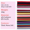 thumbnail image 2 of Winter Women Warm Scarf Long Shawl Large Scarves Cold Weather Thick Blanket Colorful Gift, 2 of 7
