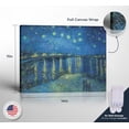 thumbnail image 2 of Starry Night Decor, Van Gogh Wall Art Starry Night Over the Rhone Canvas Print, Wan Gogh Canvas Wall Art, Ready To Hang for Living Room Home Wall Decor 11x14, 2 of 7