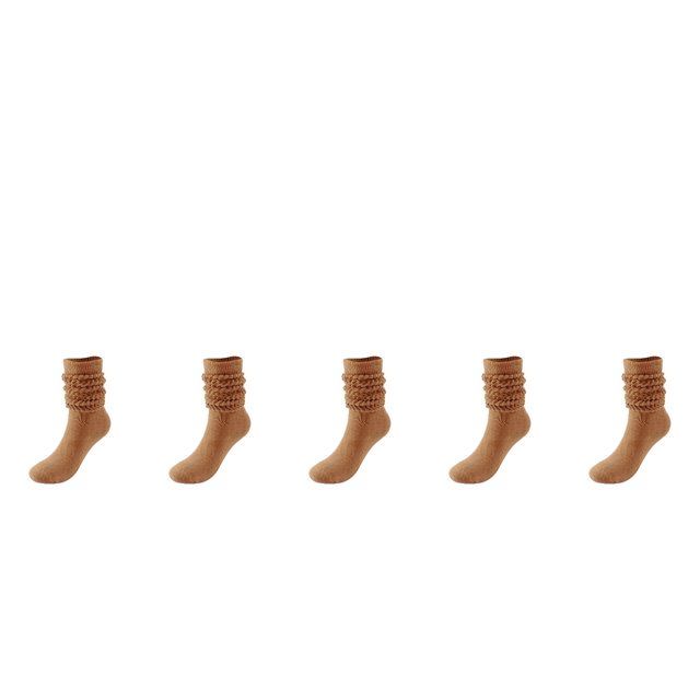 YDLCAFD Slouch Socks Women Thigh High Boot Socks Soft Scrunch Socks 5Pcs