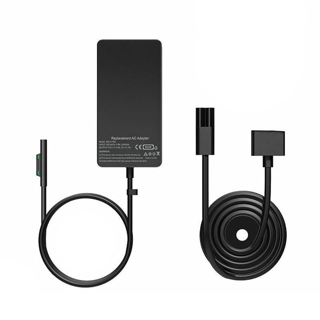 Chargeur d'Alimentation 65 W pour Microsoft Surface à Recharge Rapide, Port USB pour Pro, Livre et Portable