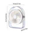 thumbnail image 3 of Desktop Cooling Fan, 5 Adjustable Speed Levels, Quiet Operation, USB Powered, For Office Dorm Home, Portable Wide Angle Air Supply Fan, 3 of 6