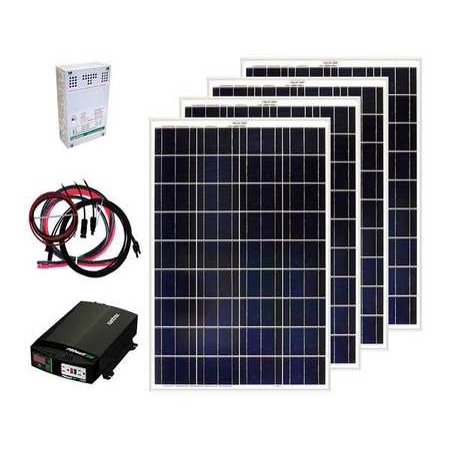 GRAPE SOLAR GS-400-KIT Solar Panel Kit, 400W, Polycrystalline