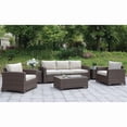 thumbnail image 4 of Furniture of America Condor Contemporary Patio Sofa in Brown, 4 of 4