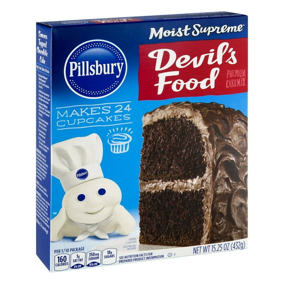Pillsbury Moist Supreme Premium Devil's Food Cake Mix, 15.25 oz