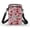 Abstract Floral Decoration, variant on POLERO Lightweight Crossbody Bag for Daily Use Shop, Polyester Portable Cell Phone Purse, Butterfly Lavender Print