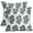 Navy Blue Flowers Birds, variant on Blue Brown Floral Throw Pillow Covers 18x18 Blue Chinoiserie Flowers Leaves Birds Monsoon Decorative Pillows Outdoor Linen Farmhouse Cushion Case Pillowcase for Sofa Bed Room Decor Set of 2