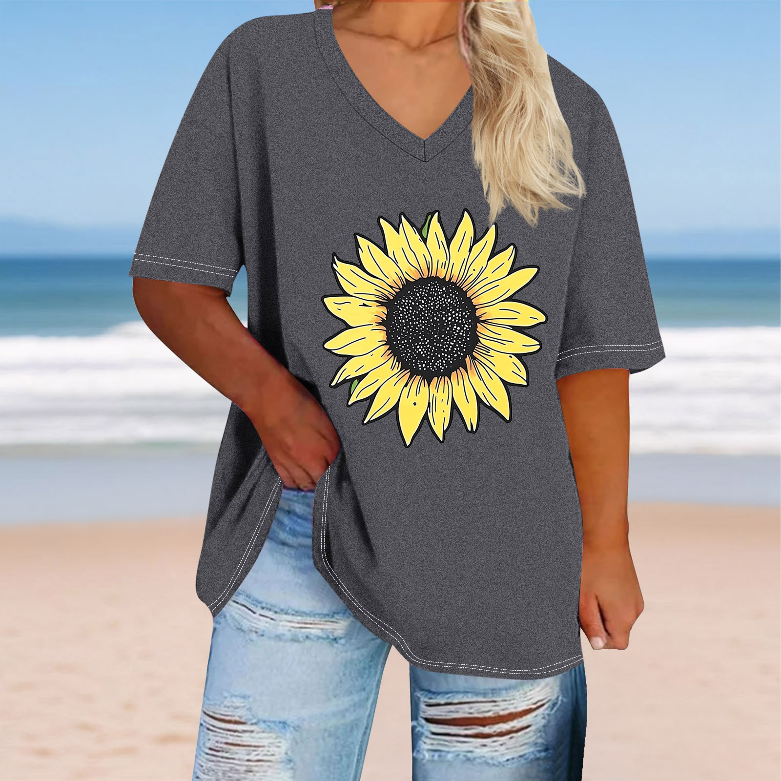 Lightweight Tops & Blouses Button Down Shirts for Women White Workout Tops for Women Short Sleeve Women Summer Tops Cotton Hide Belly Tunic 2025 Summer