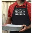 thumbnail image 4 of ThisWear Everything is Better in Grandma's Kitchen Apron for Kitchen Two Pocket Apron Black, 4 of 7