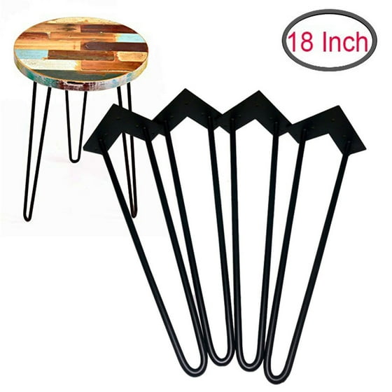 18 Hairpin Legs Set Of 4 Metal Coffee Table Desk 18 Hairpin Legs Set Of 4 Metal Coffee Table Desk Furniture Mid Century Modern By Homeland Hardware Com