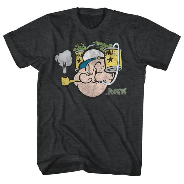 Popeye T-Shirt à Manches Courtes pour Adulte Comics Épinards