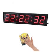 Large LED Countdown Timer Stopwatch With Wired Big Button and Wireless Remote Obstacle Course Races Wipeout Timer 4inch
