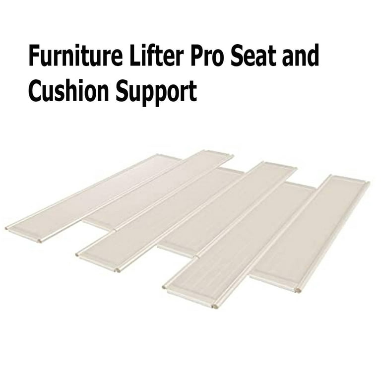 Home Innovations Furniture Lifter Pro for Sagging Seat Cushion Support- 6  Interlocking Panels White 