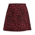 thumbnail image 6 of Purple Leopard Skirt Summer Animal Print Casual A-line Skirts Elegant Mini Skirt Female P, 6 of 7
