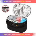 thumbnail image 2 of Bolsa para olla de cocción lenta HOMEST para olla de cocción lenta de 6 a 8 cuartos, bolsa de viaje aislante con forro fácil de limpiar, estuche de transporte con compartimento superior con cremallera, 2 of 5