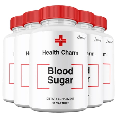 Health Charm Blood Capsules, HealthCharm Pills, All Natural Supplement, Premium Ingredients Blood Support Max Strength (5 Pack)
