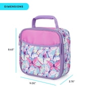 Arctic Zone Lunch Box Combo with Thermal Insulation, Watercolor Butterflies