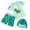Green, variant on Hiijoy Boys 3Pcs Swimsuit Cartoon Dinosaur Print Rash Guard Swim Trunks Sun Hat Bathing Suit, Sizes 2-7