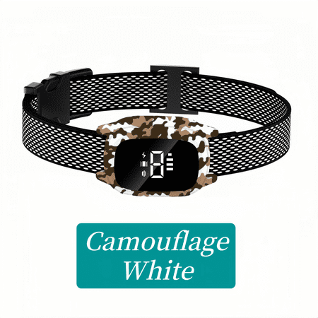 Automatic Anti-Bark Dog Bark Collar Rechargeable Anti Barking Training Collar with Beep Vibration Shock for Large Medium Small Dogs Waterproof Bark Shock Collar