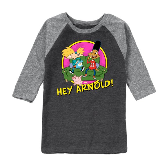 Hey Arnold! - Arnold and Friends - Toddler And Youth Raglan Graphic T-Shirt