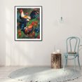 thumbnail image 3 of Cuadros Decorativos Kits de pintura de diamantes 5D DIY Gallo Taladro redondo completo Decoración de pared (B4261) Likrtyny embutido en tela, 3 of 9