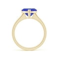 thumbnail image 2 of Angara Natural 2.45 Ct. Tanzanite Solitaire Engagement Ring in 14K Yellow Gold for Women (Ring Size: 12), 2 of 9