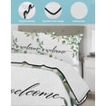 thumbnail image 4 of Eucalyptus Twin XL Size Down Alternative Comforter, Lightweight Comforter Quilt Bedding Set with Pillow Shams Sage Green Vines Branch Watercolor Plant All Seasons Bed Comforter Duvet Insert 68"x98", 4 of 7