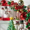 thumbnail image 5 of RAZ Imports 4' Red Ball Ornament Shatterproof Christmas Garland, 5 of 7