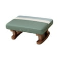 thumbnail image 3 of DOLITY Foot Rest with Wooden Legs Rectangle Step Stool for Dining Bed Shoe Changing Green, 3 of 9