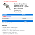 thumbnail image 2 of Rear Left ABS Speed Sensor - Compatible with 2011 - 2017 Volkswagen CC 2.0L 4-Cylinder 2012 2013 2014 2015 2016, 2 of 2