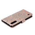 thumbnail image 3 of Funda de piel con estampado de flores de encaje para Xiaomi Mi CC9, rosa dorada, 3 of 4