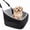 Black+Grey, variant on Dog Car Seat for Small Dogs & Cats, Pet Booster Seat Bed with Safety Leash, Washable Travel Carrier