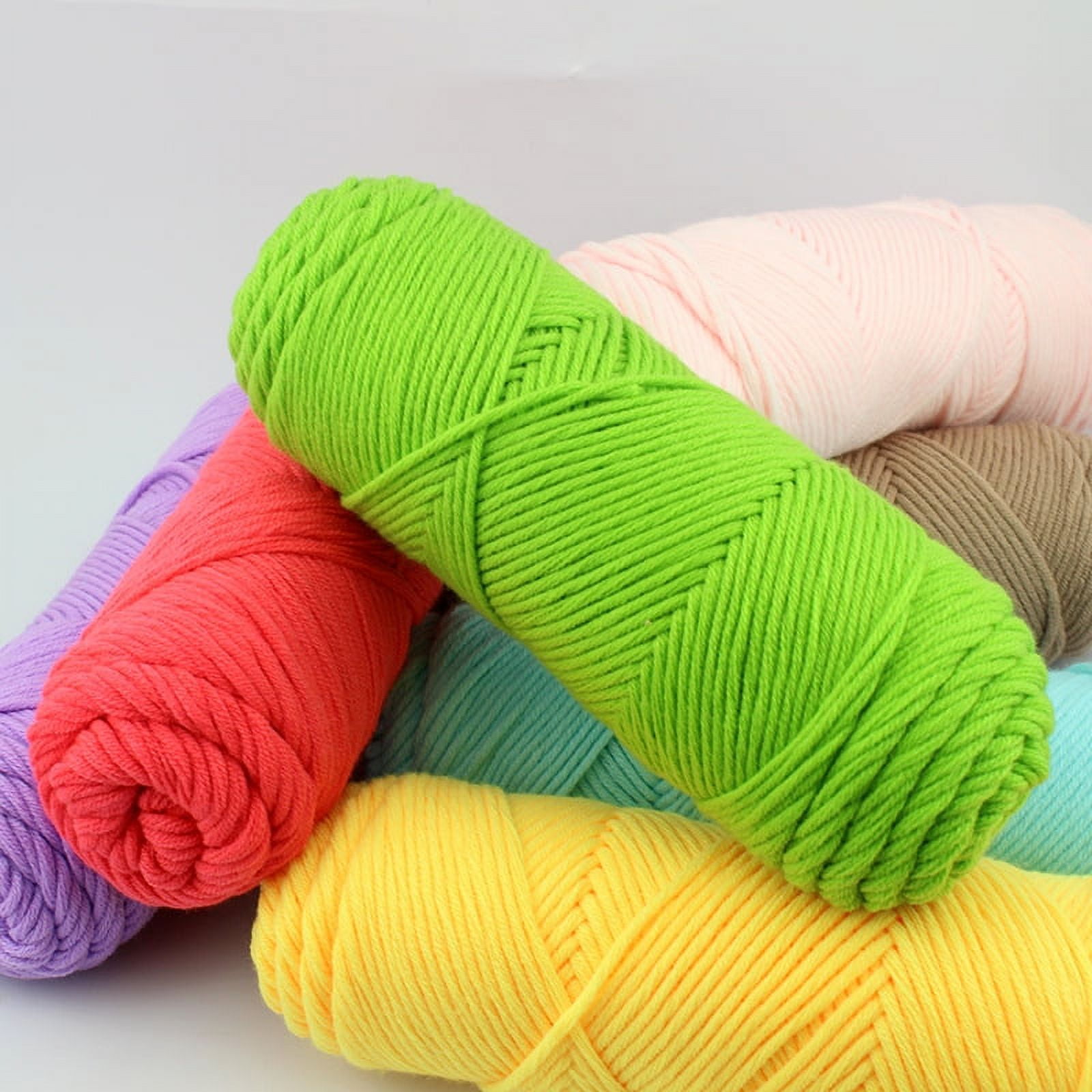 Namzi 500g Premium Soft Durable Yarn Acrylic & Wool Blend for Knitting, Crochet Projects, Ultra-Soft Craft Yarn,Rust red