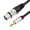 1.8m, variant on 3Pin XLRs Female to 3.5mm Stereo Music Cable, 3.5mm 1/8inch to 3Pin XLRs Headphone Adapter Cable for Camera