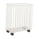 thumbnail image 3 of Cesto de ropa con ruedas, cesto de ropa transpirable de acero al carbono de alta resistencia, cesta de ropa sucia con ruedas para cuarto de lavandería, blanco, 3 of 9