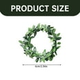 thumbnail image 2 of Farmhouse Wreath Wreath 10Pcs Artificial Christmas Wreaths Realistic Non Fading Green Leaves For Wall Hanging Front Door Decorations Simulation Wreath,Green Artificial Flower, 2 of 7