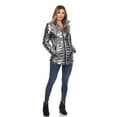 thumbnail image 4 of White Mark Manteau Matelassé Métallique pour Femmes, 4 of 6