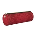 thumbnail image 1 of Disketp Vintage Burgundy Estuche Organizador de Lápices de Cuero, Estuche de Oficina con Cremallera para Bolígrafo y Lápiz, 1 of 6