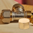 thumbnail image 3 of LEXSOMEO 4pcs Copper Flare Caps Flared Tube Fittings 1/8 Compression Caps Gas Line Caps, 3 of 5