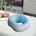thumbnail image 1 of Almohada de espuma viscoelástica para boca abajo, cómoda y transpirable, ergonómica para masajes de salón, para viajes, para hombres y amigos. Azul claro gris, 1 of 9