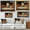 thumbnail image 4 of Designart "The Last Supper Of Today A Masterpiece" Spiritual Floater Framed Wall Decor, 4 of 7