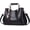 Black, variant on Womens Handbags and Purses Fashion Top Handle Satchel Tote PU Leather Shoulder Bags
