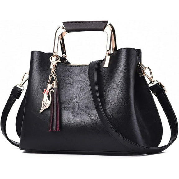 Womens Handbags and Purses Fashion Top Handle Satchel Tote PU Leather Shoulder Bags