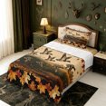 thumbnail image 5 of Manfei Watercolor Mallard Duck Twin Sheets,Rustic Animal Bedding,3 Pieces,1 Flat Sheet,1 Fitted Sheet and 1 Pillowcase, 5 of 6