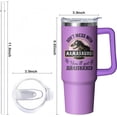 thumbnail image 3 of 40oz Mamasaurus Tumbler with Handle and Straw, Don''t Mess with Mamasaurus You''ll Get Jurasskicked, Coffee Mug Water Bottle Stainless Steel Cup, Mothers Day Christmas Birthday Gift, 3 of 6