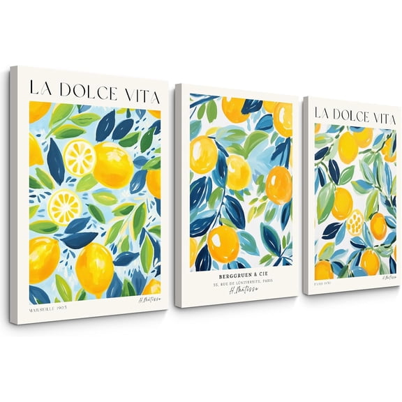 Watercolor Flower Wall Art Set of 3 Wildflower Floral Wall Decor Pictures Botanical Canvas Wall Art Vintage Prints Boho Flower Painting Minimalist Floral Poster for Room Bedroom 16x24 Inch Und